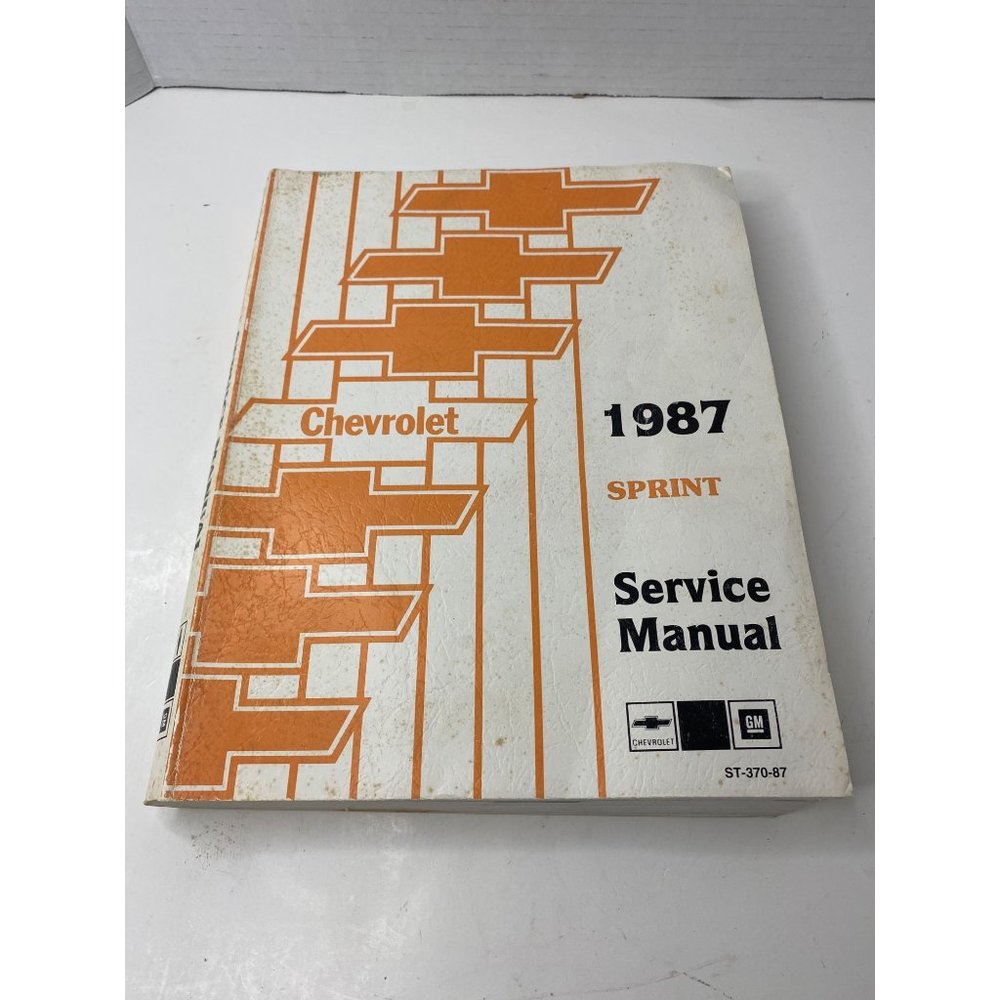 1987 Chevrolet‎ Sprint service manual book GM repairs ST-370-87